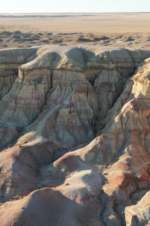 Best 6-Day Gobi Tour Discover Mongolia - Day 5: Ongi Monastery time and Tsagaan Suvarga, the White Stupa cliff at sunset